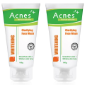 Acnes Whitening Clarifying Face Wash (Pack Of 2) 100 gm 